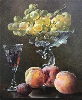 Cecil Kennedy | Still Life With Fruit And Wine Glass