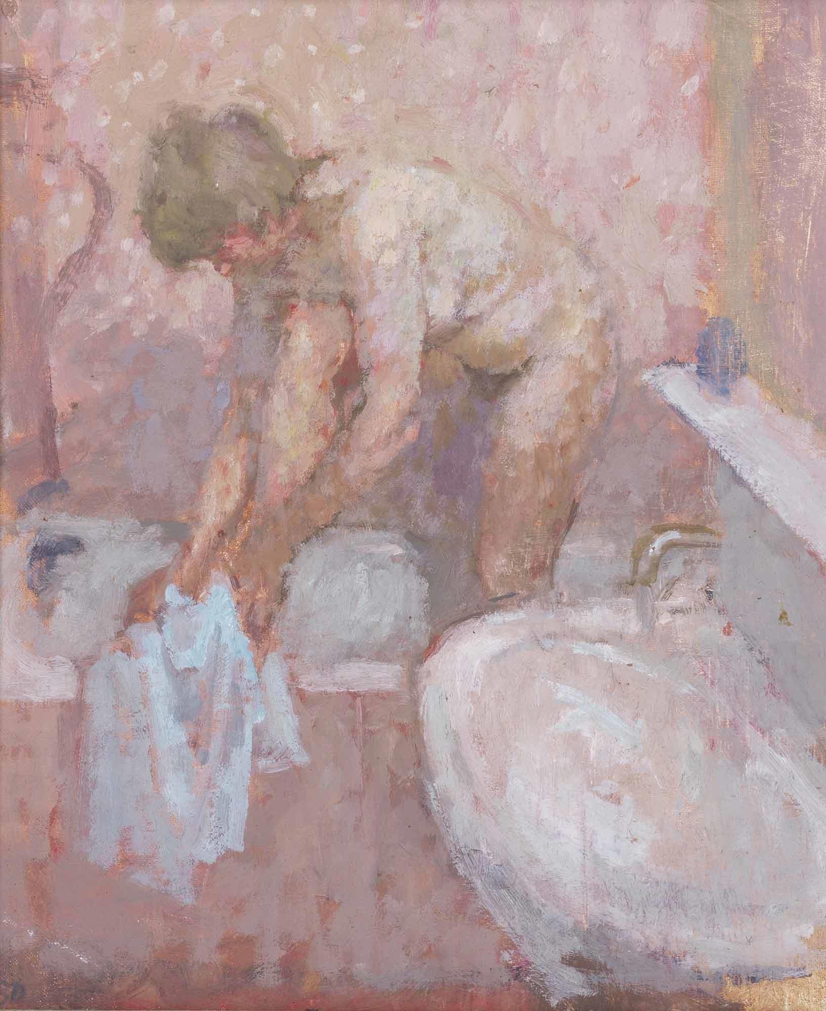 Bernard Dunstan | Pink Bathroom