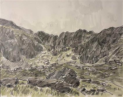 Sir Kyffin Williams | Landscape at Devil's Kitchen, Eryri (Snowdonia)