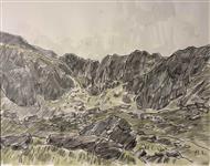 Landscape at Devil's Kitchen, Eryri (Snowdonia), Sir Kyffin Williams