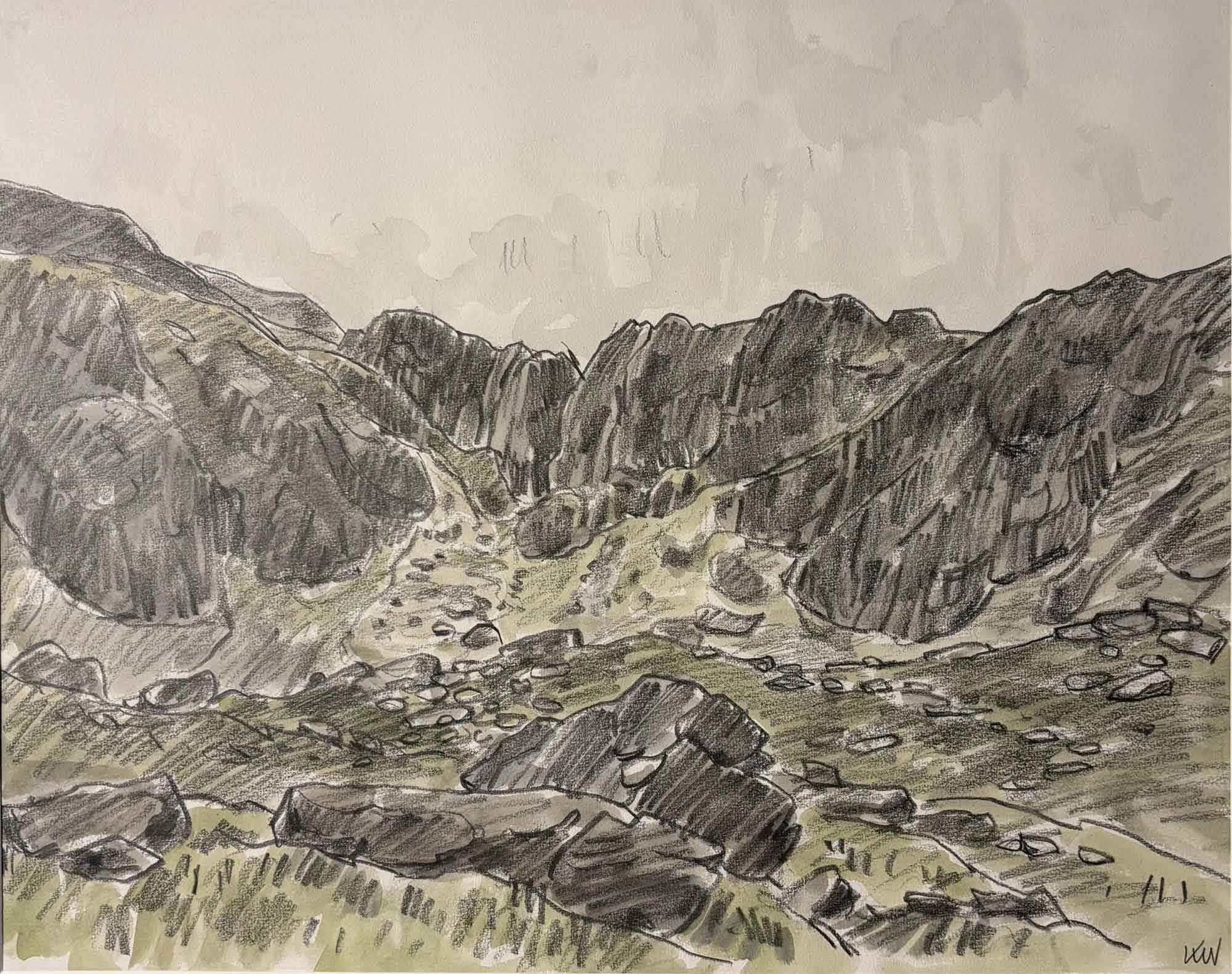 Sir Kyffin Williams | Landscape at Devil's Kitchen, Eryri (Snowdonia)