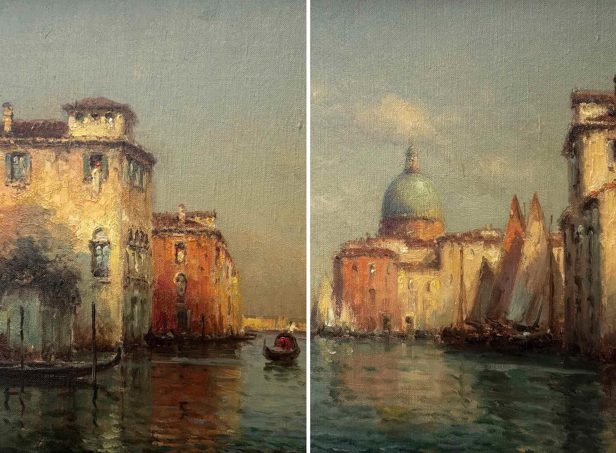 Antoine Bouvard Snr | Venetian Scenes, a pair