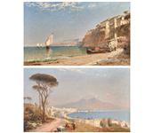 The Bay of Naples, Sorento, a pair, Arthur Joseph  Meadows